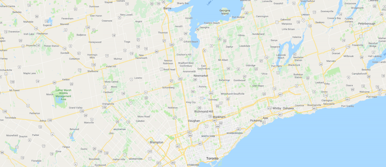 Map of GTA